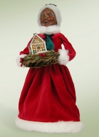 African American Mrs. Claus with Gelatin Mold Figurine