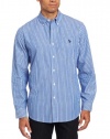 U.S. Polo Assn. Men's Woven Striped Shirt