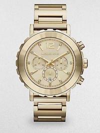 Michael Kors Watch, Women's Chronograph Lille Gold-Tone Stainless Steel Bracelet MK5789