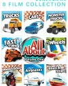 All About 8 Pack Volume 1: Car, Monster Trucks, Trucks, Fast Trains, Fun On Wheels, Motorcycles, Airplanes, Boats And Ships