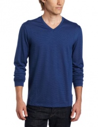 Calvin Klein Sportswear Men's Long Sleeve V-Neck Stripe Jersey