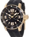 Invicta Men's 1792 Specialty Black Textured Dial Black Silicone Watch