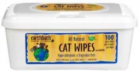 Earthbath All Natural Hypo-Allergenic and Fragrance-Free Cat Wipes, 100 Wipes