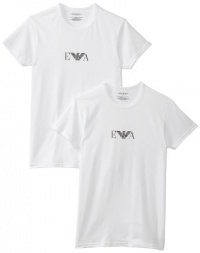 Emporio Armani Men's Cotton Stretch 2 Pack Crew Neck Tee