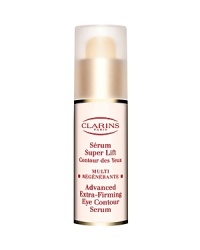 Skin Type: All Skin Types Texture: Serum Effective, anti-aging day treatment maintains youthful-looking eyes. Clarins exclusive complex of Hibiscus and Brown Algae extracts instantly lifts, firms, de-puffs and smoothes expression lines. Corrective pigments help minimize the appearance of dark circles, while illuminating the eye contour area for an energized look. Ophthalmologist-approved.