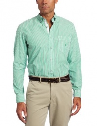 Nautica Men's Poplin Bengal Stripe Woven Shirt