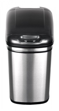 NST Nine Stars DZT-24-1 Infrared Touchless Automatic Motion Sensor Lid Open Trash Can, 6.3-Gallon