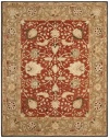 Safavieh Anatolia Collection Handmade Hand-Spun Wool Area Rug, 9 by 12-Feet, Rust/Green