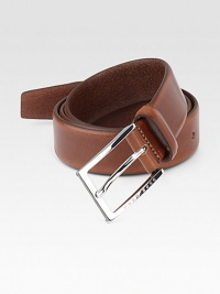 Vegetable-tanned leather belt is guaranteed to elevate your next dress ensemble .LeatherAbout 1 wideImported