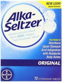 Alka-seltzer Original Effervescent Tablets, 72-Count