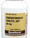 Compare to Dramamine® 50 Mg. Tablets, Dimenhydrinate Tablets for Nausea, Dizziness and Vomiting - 1000 Tablets #0439