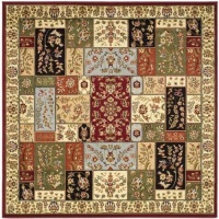 Area Rug 8x8 Square Traditional Multi Color - Ivory Color - Safavieh Lyndhurst Rug from RugPal