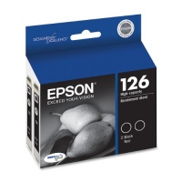 Epson DURABrite T126120-D2 Ultra 126 High-capacity Inkjet Cartridge Multipack -2 Black