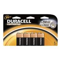 Duracell Coppertop 9-Volt Batteries, 4-Count (Pack of 2)