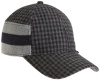 Block Headwear Men's Plaid Baseball Cap, Black Basin, One Size