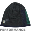 adidas Utah Jazz Authentic Team Block Performance Beanie - Charcoal