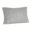 Vera Wang Charcoal Flower Knit 15 x 22 Pillow Grey