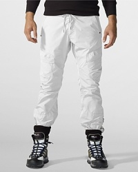 RLX's sporty Mountain Rappel Pant is crafted from a lightweight cotton poplin blend with rugged utilitarian detailing and an adjustable drawstring waist for a custom fit.