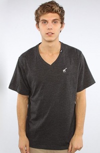 LRG Core Collection The Core Collection Solid V-Neck Tee in Black