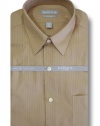 Van Heusen Men's Long Sleeve Satin Stripe Dress Shirt, Alabaster