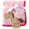 Hudson Baby Coral Fleece 3D Animal Blanket, Pink