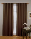 Eclipse Fresno 52 by 84-Inch Blackout Window Curtain, Espresso