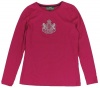 Lauren Active Women's Embroidered Logo Crest Long Sleeve T-Shirt (Somerset Pink)