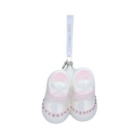 Reed & Barton C0006PK Baby's First Christmas 2012 Pink Booties Ornament, 3-1/4-Inch High