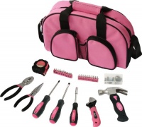 Apollo Precision Tools DT0423P 69-Piece Household Tool Kit, Pink