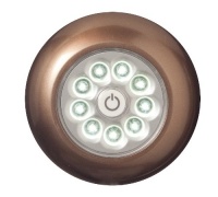 Fulcrum 30015-307 9 LED Anywhere Tap Light, Bronze