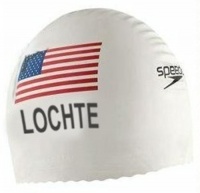 Ryan LOCHTE Speedo Swim Cap Latex - Olympic Ver. (White)