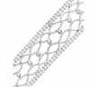 Givenchy Bracelet, Open Weave Silver-Tone Crystal Bracelet