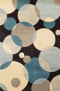 Momeni New Wave Chinese Hand Tufted 5'-3-by-8'-0 Wool Rug  NW-37 TEL000, Teal