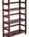 Winsome Wood 3-Shelf Wide Shelving Unit, Espresso