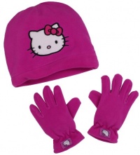 Hello Kitty Girls 2-6X Hat And Glove Set, Hot Pink, One Size