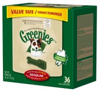 GREENIES Dental Chews Value Tub Treat for Dogs, 36oz Regular