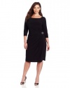 Jones New York Women's Plus-Size Side Trim Detail Dress