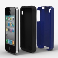 Acase(TM) iPhone 4 and 4S Superleggera PRO Dual Layer Protection (Blue/Black) case (Fits AT&T, Sprint and Verizon iPhone 4 and 4S)