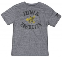 Iowa Hawkeyes Grey Gym Class Adidas Originals Tri-Blend Vintage Tee