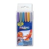 Prang Brush Pens, Set of 6 Markers, Assorted Metallic Colors (80002)