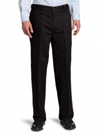 Dockers Men's Comfort Khaki D4 Relaxed Fit Flat Front Pant, Black, 34X32