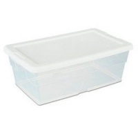 Sterilite 16428012 6-qt Storage Box/white Lid