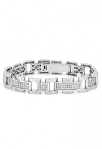 Effy Jewlery Gento Men's 14K White Gold Diamond Bracelet, 4.00 TCW