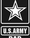 U.S. ARMY DAD STAR Logo white window or bumper sticker