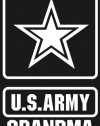 U.S. ARMY GRANDMA STAR Logo white window or bumper sticker