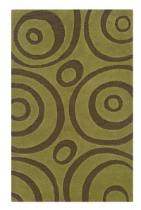 Rizzy Home DI0636 Dimensions 8-Feet by 10-Feet Area Rug, Green