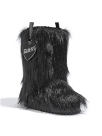 GUESS Kids Girls Big Girl Andorra Boot - Black Faux-Fur, BLACK (6)