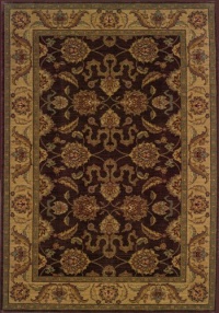 Sphinx by Oriental Weavers Allure 12B Burst Oriental Rug - Brown Size - 1.11 x 7.6 ft. Runner