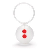 Skip Hop Paci Egg Double Pacifier Holder, White, Red