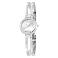 Movado Women's 606353 Harmony Stainless-Steel with Diamonds Mother of pearl Round Dial Watch